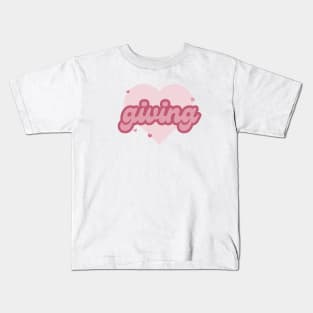 It's 'giving' y2k logo Kids T-Shirt